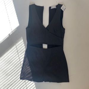 Romper urban outfitters. Black with polka dots.